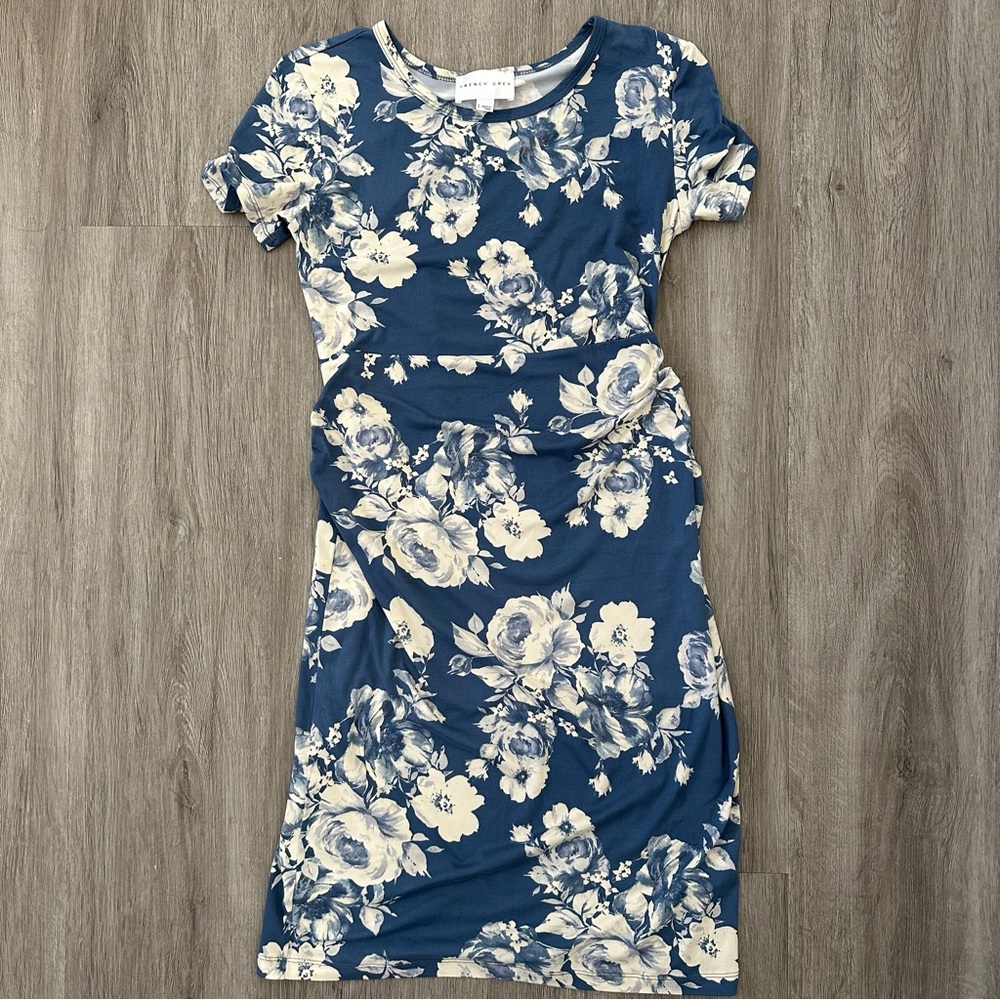 French Grey Brielle Maternity Dress